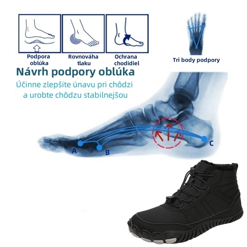 🔥 (Posledný deň) 50% zľava 🎁 Zimná teplá ortopedická obuv - Účinne zmierňuje bolesti nôh - Ergonómia