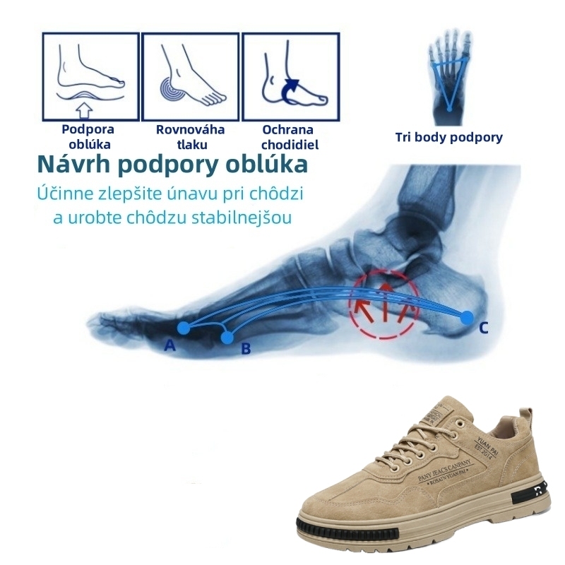 【🎁 Dnes zľava 50% - nenechajte si to ujsť】 Ortopedická obuv s ergonomickým dizajnom - kvalitná koža + ručné šitie 👞