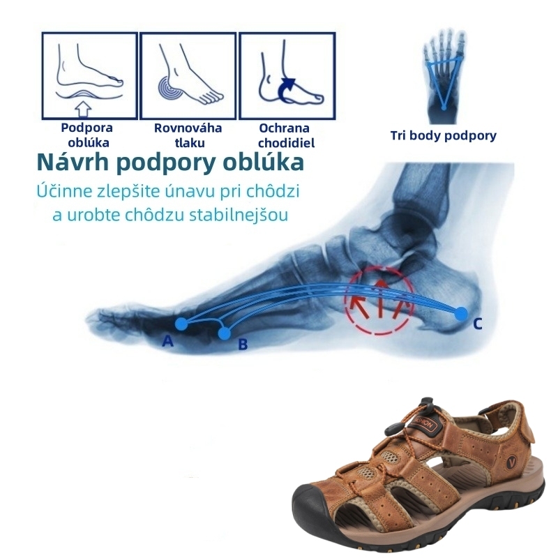 (🎁 Letný výpredaj - dnes zľava 50 % - nenechajte si to ujsť) Multifunkčné ortopedické sandále do exteriéru - účinne zmierňujú bolesť nôh