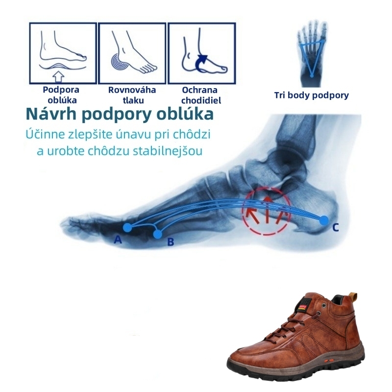 【🔥Dnes zľava 50 % – nenechajte si to ujsť】 Ergonomicky navrhnutá ortopedická obuv – kvalitná koža + ručné šitie 👞