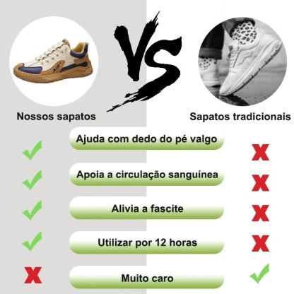 (🔥 50% de desconto hoje - não perca) ⏰ USERGOING Ergonomia - Tênis ortopédico italiano macio e confortável (alivia a dor nos pés)