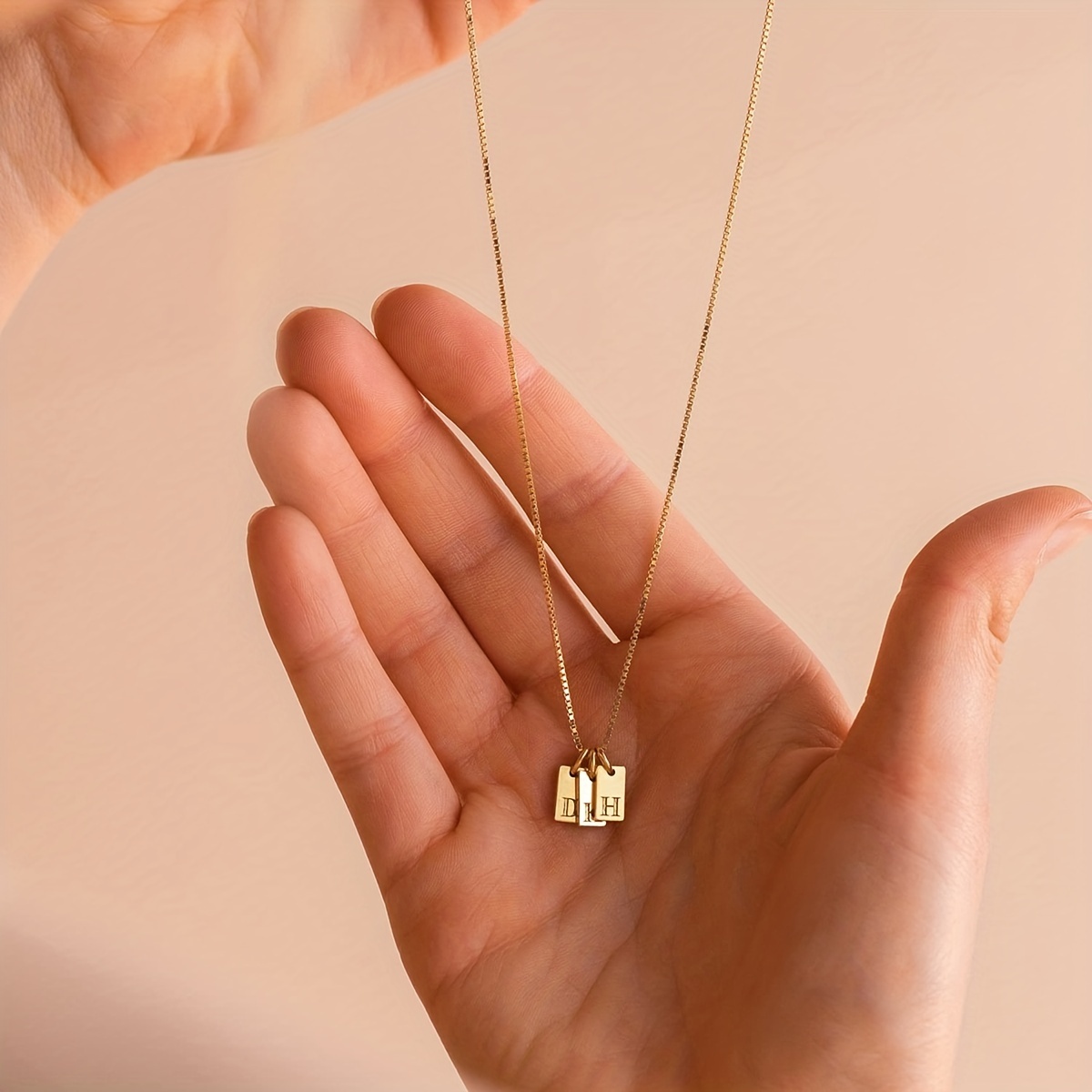 🎁 50% sleva na všechny produkty !🌟Náhrdelník s anglickými iniciálami Náhrdelník ze 14K zlata💫