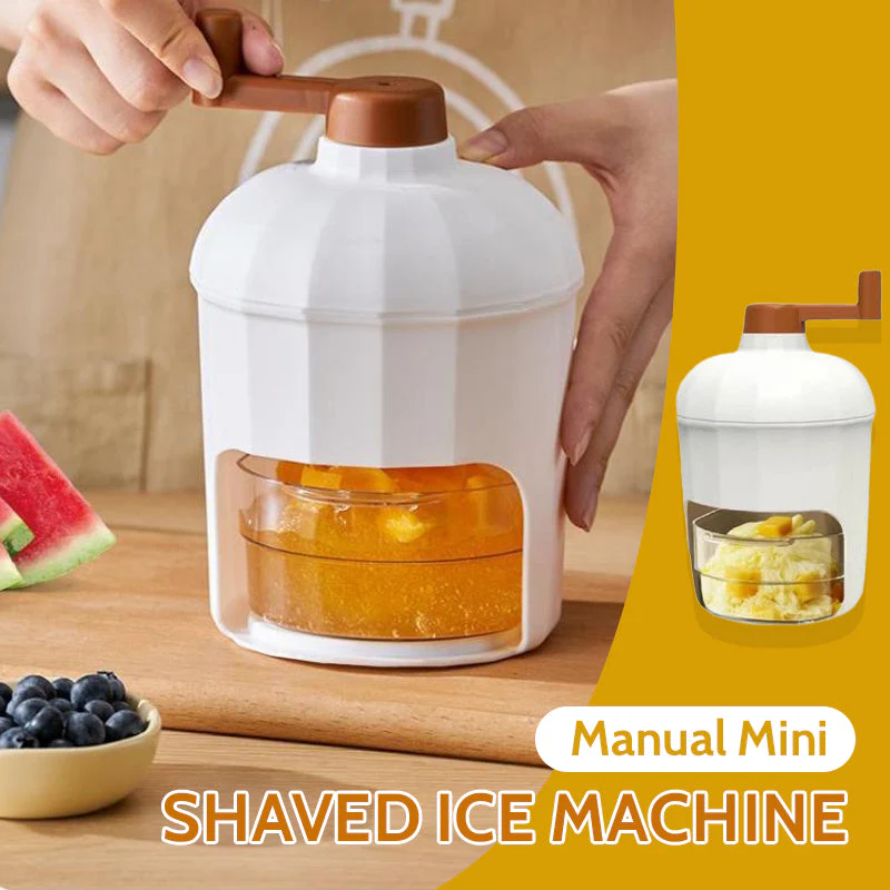 Mașină manuală mini pentru gheață rasă