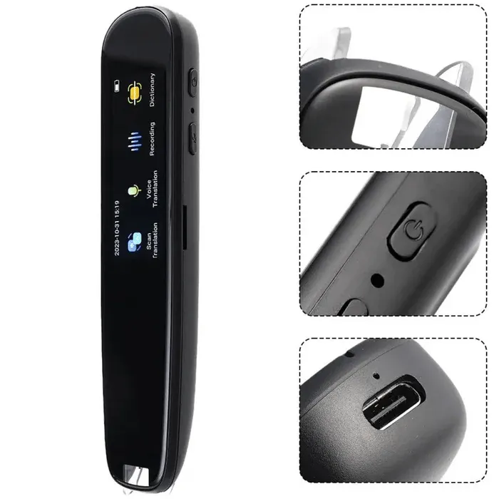 Traducator Inteligent M2 Pro, Traducere vocala, Scanare OCR, Reportofon, Dictionar, Ecran Tactil, 112 Limbi, easyCTRL