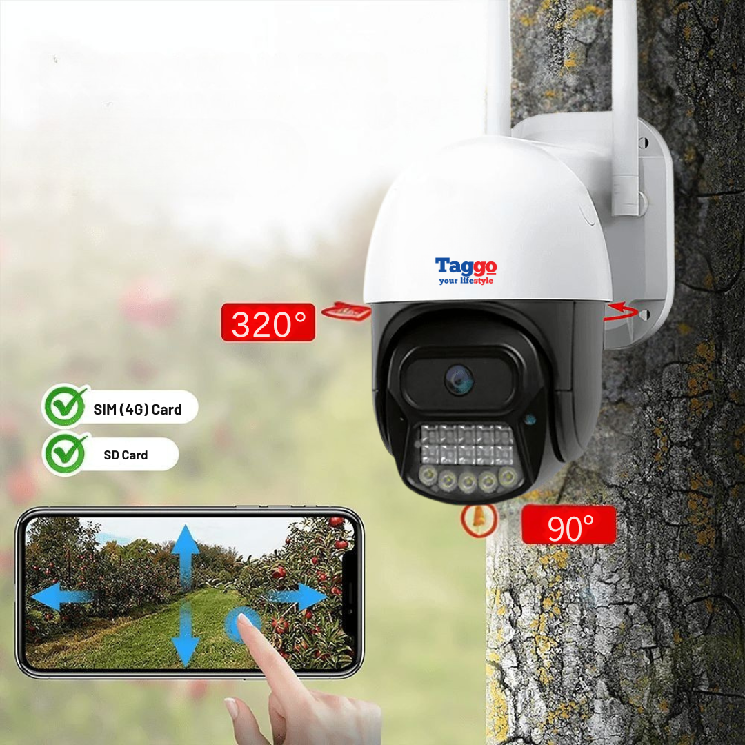 Camera Supraveghere 4G V380 6MP – Rotire 360°. Detectie Umana. Audio Bidirectional. Control din Aplicatie