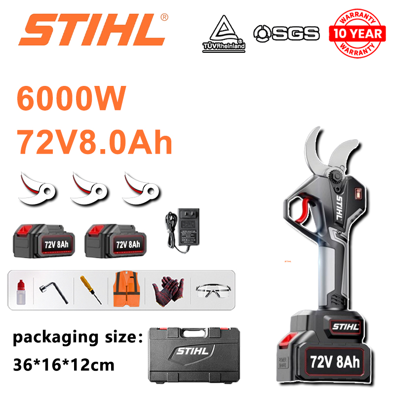 Foarfece de tăiat cu litiu fără perii STIHL 8000W cu stâlp telescopic