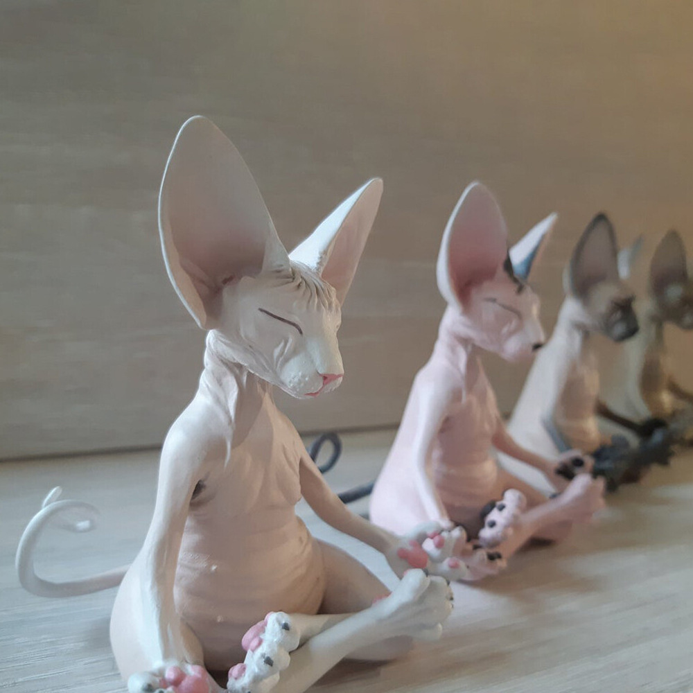 🔥 Promoție 🔥😻 Pisica Sphynx în Meditație Yoga
