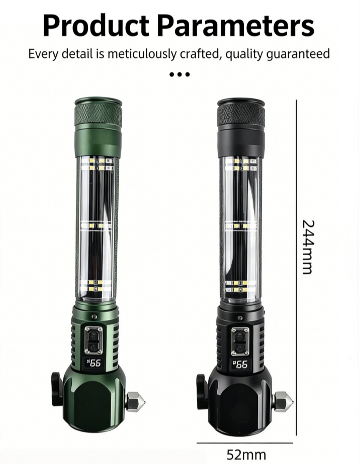 Streamlight Lanternă Multifuncțională 28 în 1 Militară pentru Siguranța Auto – 90.000 Lumeni, Încărcare Solară și Manuală, cu Radio, Ideală pentru Urgențe și Activități în Aer Liber