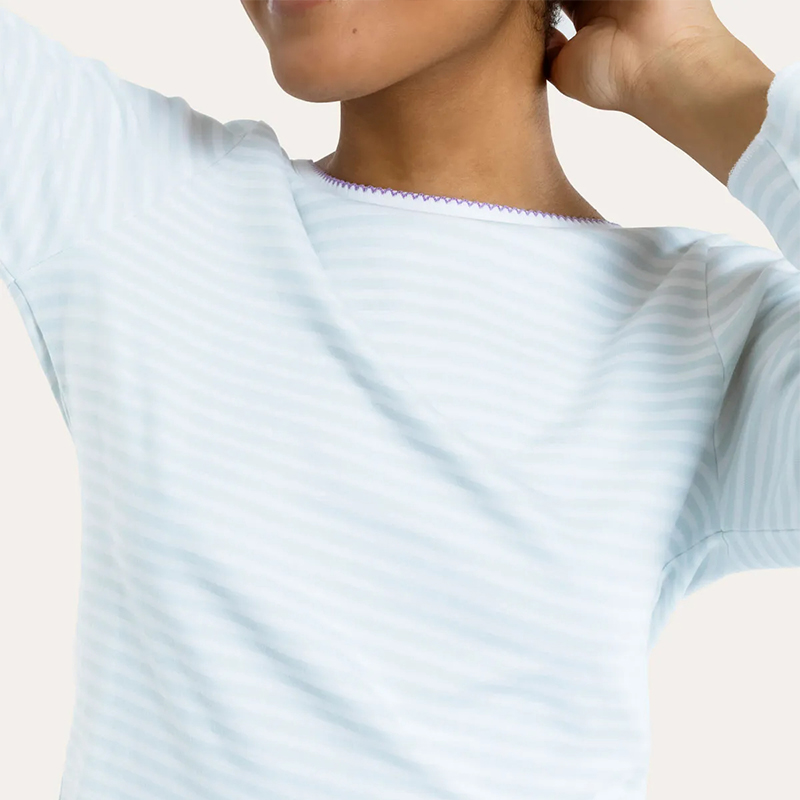 Blue Striped Pajama Set