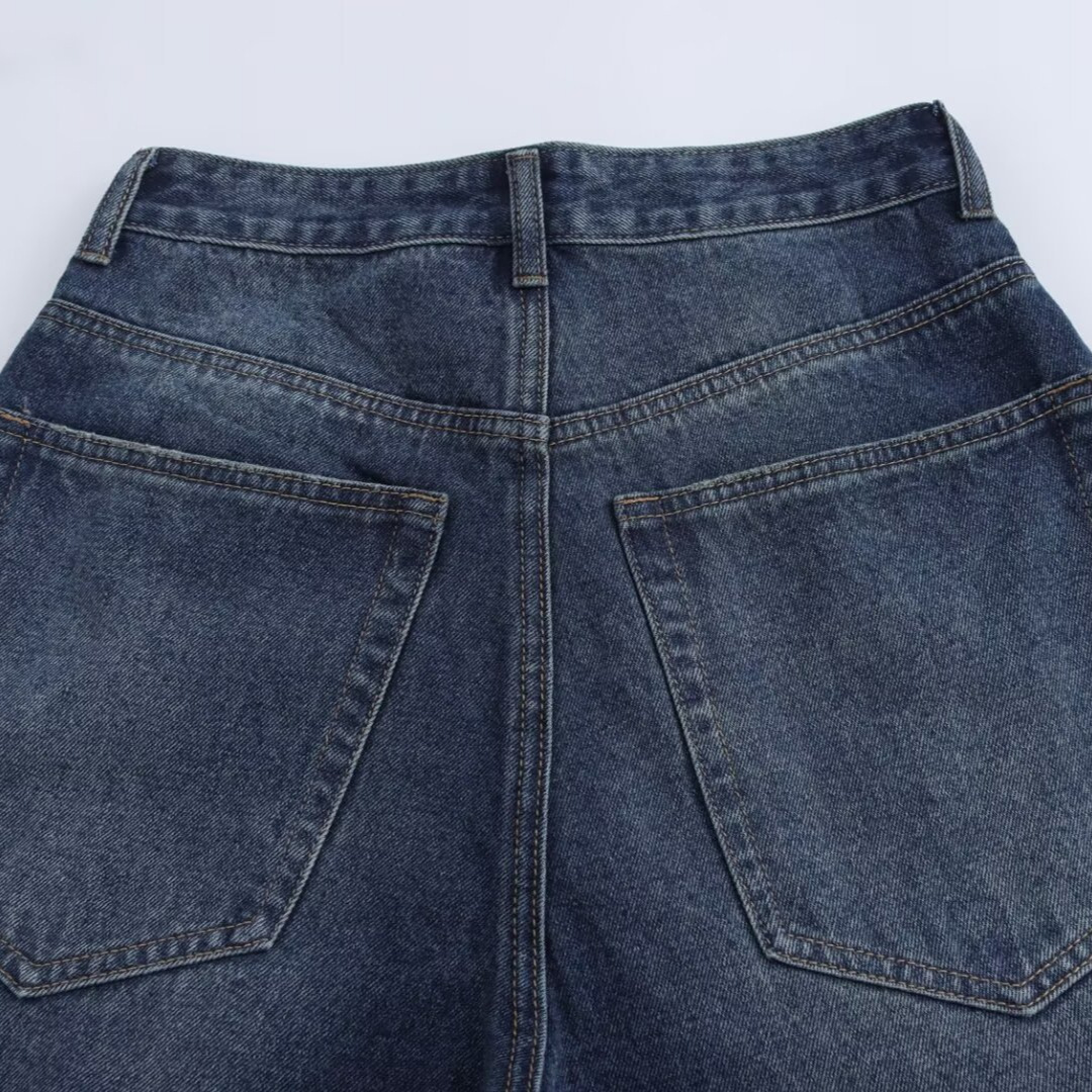 Women's casual high waist denim harem pants