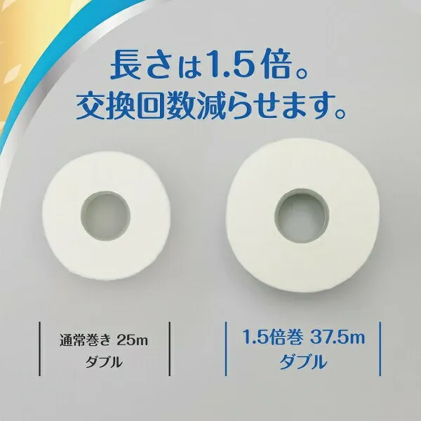 エリエール 消臭＋ トイレットティシュー しっかり香るフレッシュクリアの香り コンパクトダブル 【選べるロール数：32・64・96 ロール】　1.5倍巻 37.5m トイレットペーパー ダブル パルプ100％ 日用品 消耗品 備蓄 送料無料 