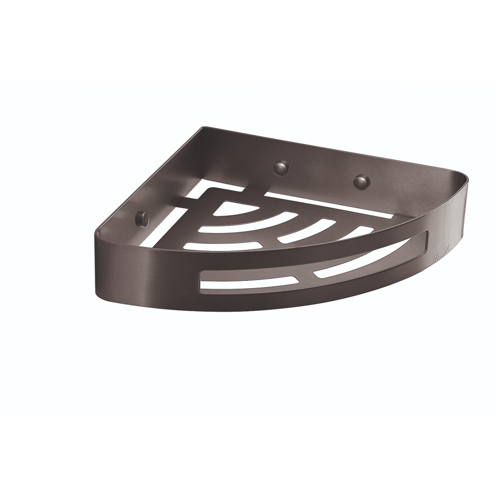 Nerva Corner Shower Basket - Gunmetal