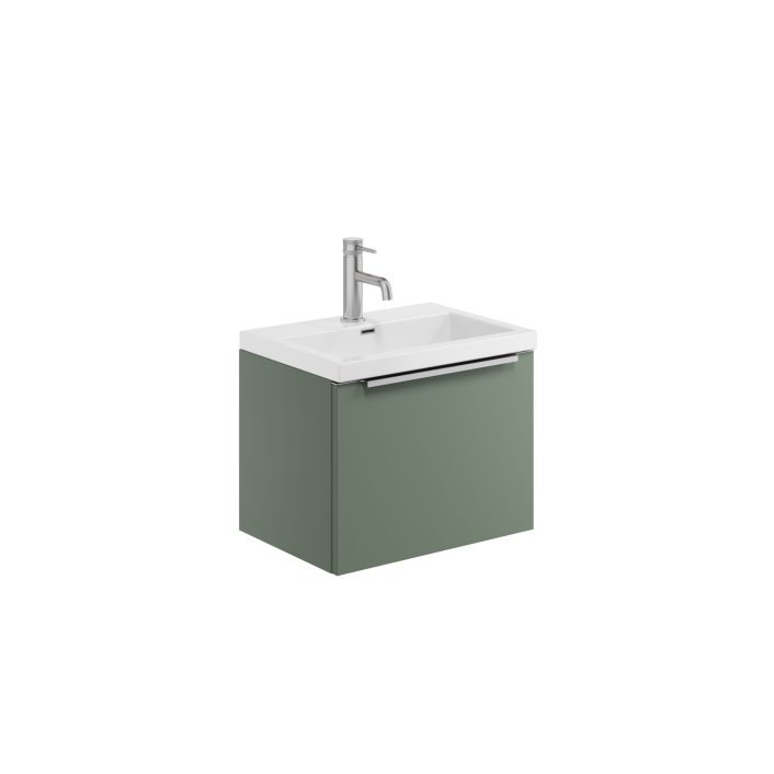 Scudo Muro Plus Wall Hung Vanity Unit, Reed Green — 500mm