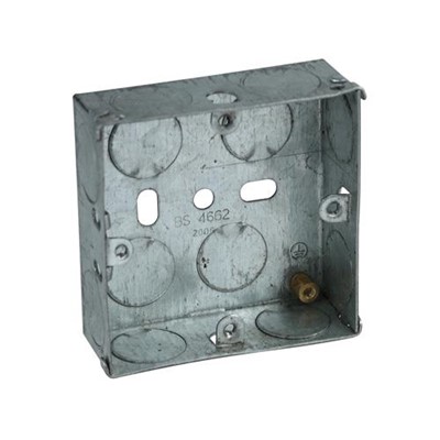Metal Switch Box 16mm Single