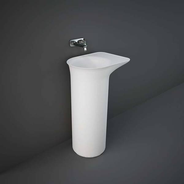 RAK Valet Free Standing Basin 0TH Matt White 530x395mm