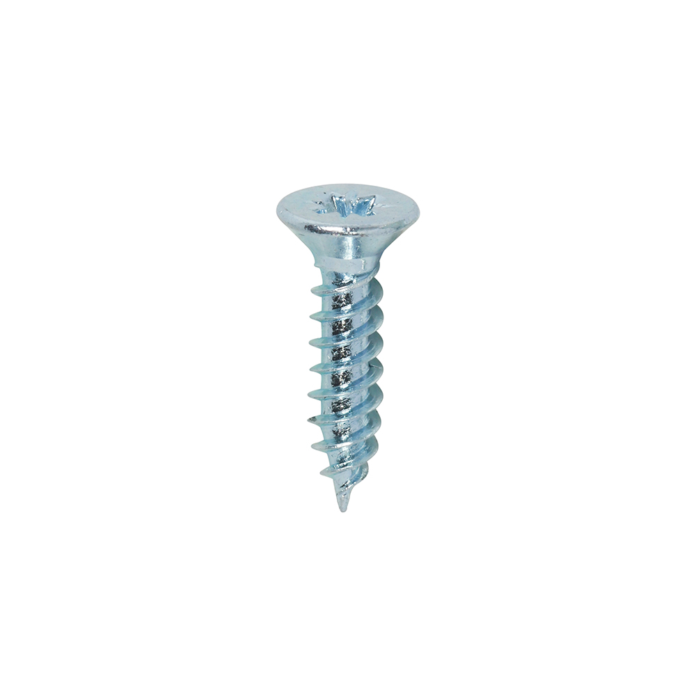 4 x 1/2 Twin Woodscrew PZ1 CSK Zinc