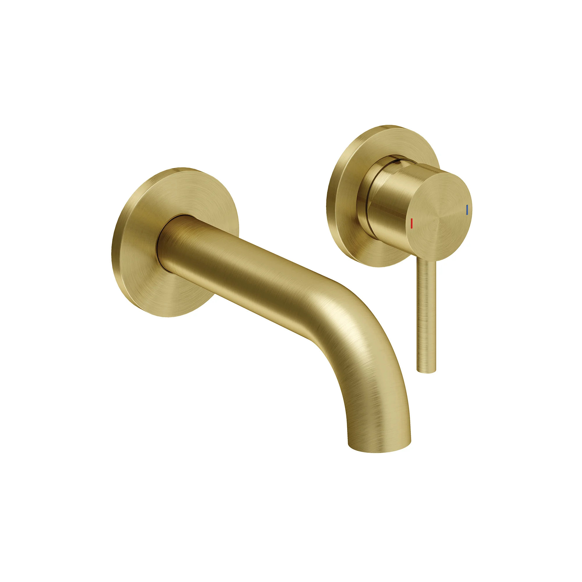 Novum Atlas Wall Mounted Mixer Brushed Brass