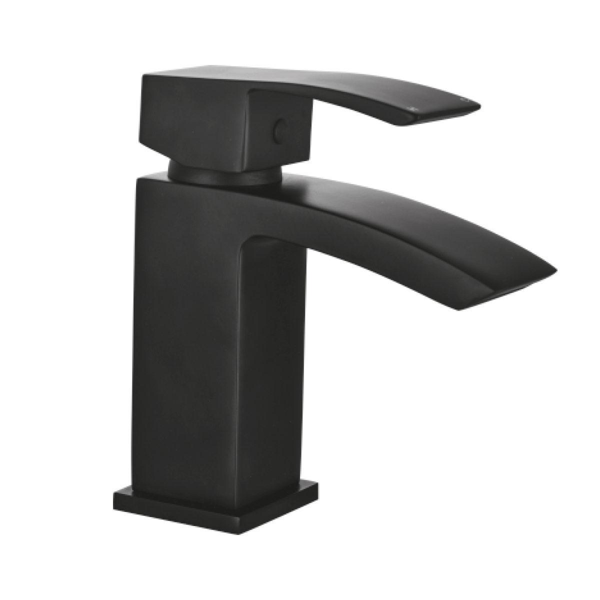 Descent Mono Basin Mixer with Push Waste Black