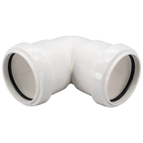 Floplast 40mm 90° Bend Push-Fit White (WP11W)