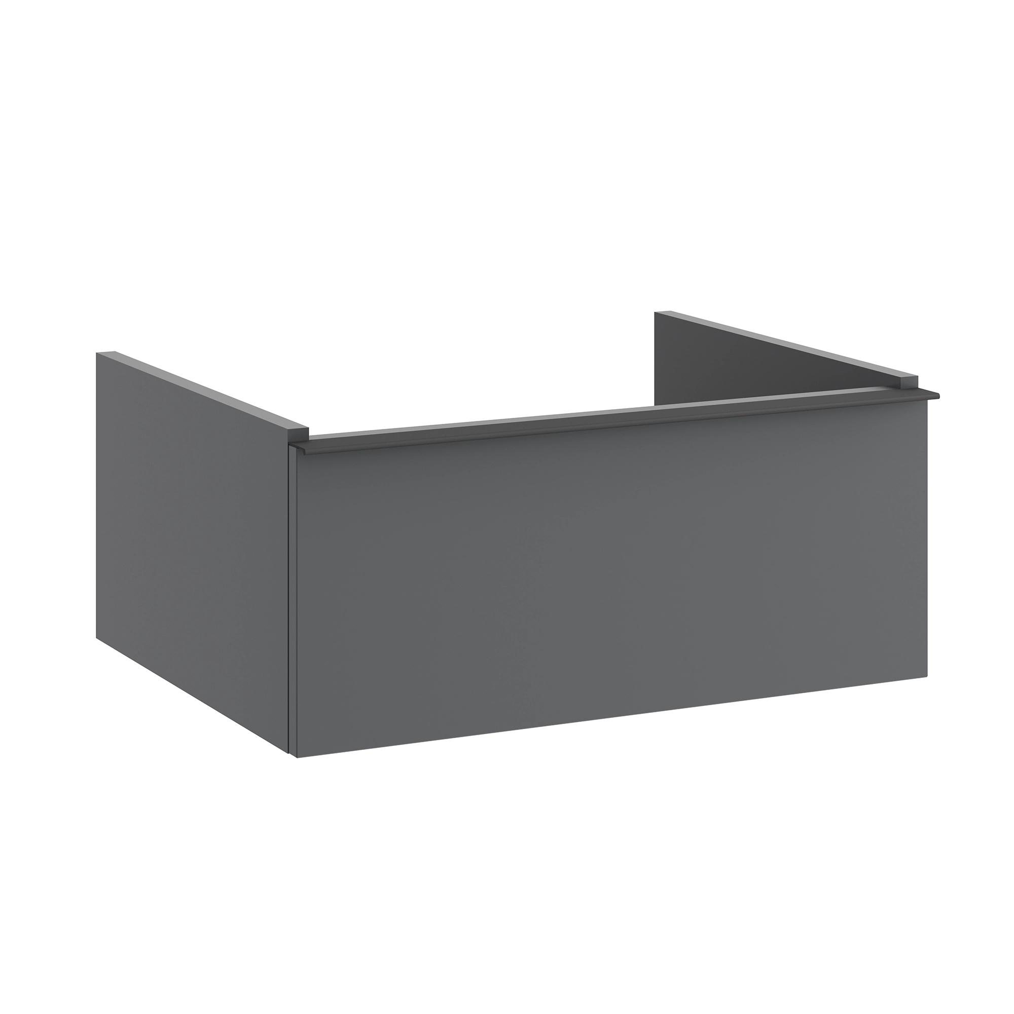Aeon 85cm Wall Hung Washbasin Unit Only - Matt Anthracite