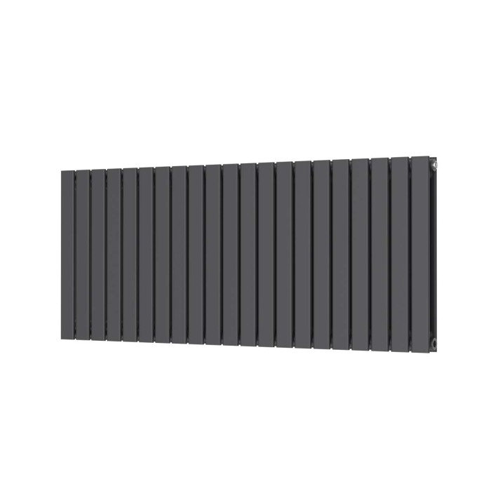 Scudo Bravo Designer Radiator, Double Panel, 600 x 1430mm — Anthracite