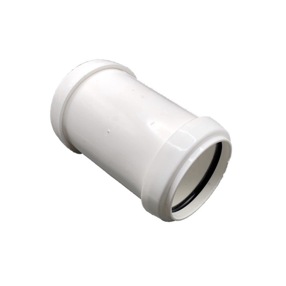 Floplast 40mm Straight Coupling Push-Fit White (WP08W)