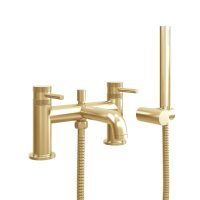 Scudo Core Bath Shower Mixer, Brushed Brass