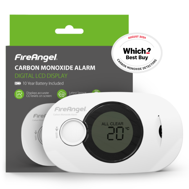 Fire angel 10 Year Carbon Monoxide Alarm Digital LCD Display