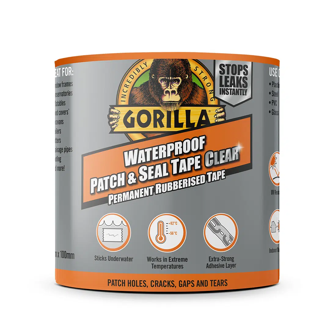 Gorilla Tape Waterproof Patch & Seal Clear