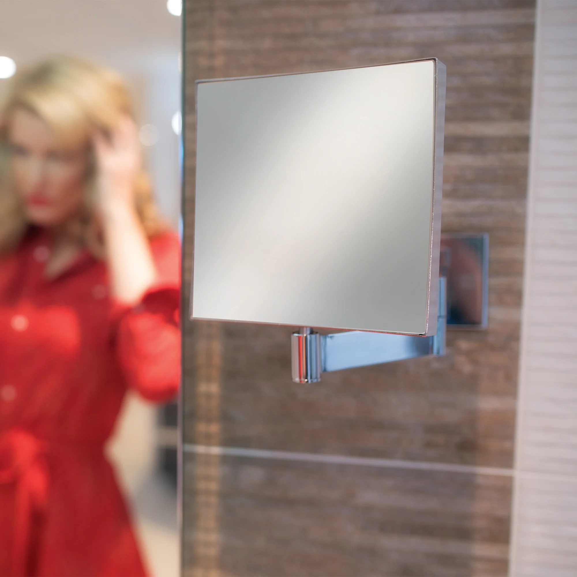 Helix Square Magnifying Mirror