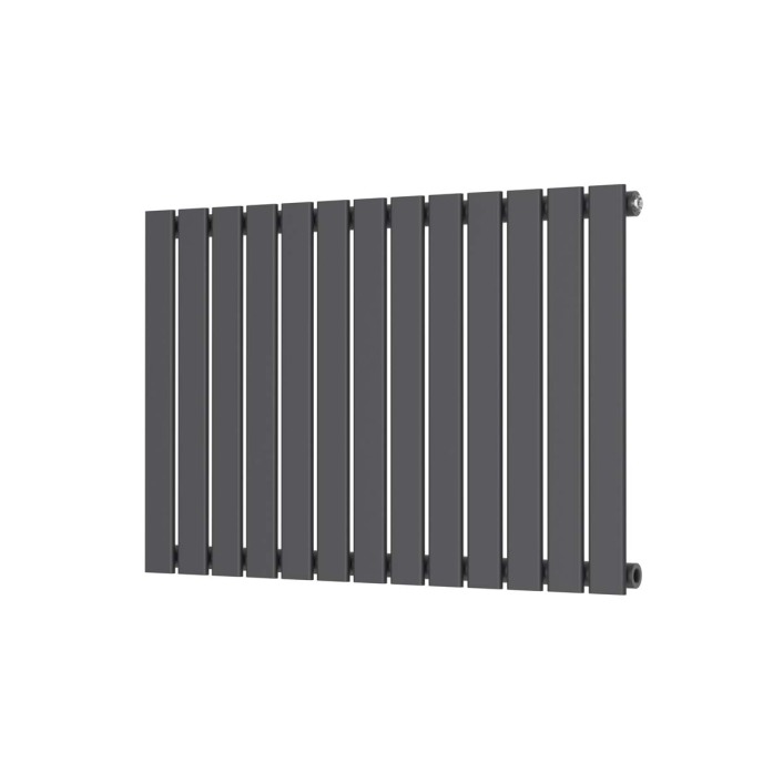 Scudo Bravo Designer Radiator, Single Panel, 600 x 886mm — Anthracite