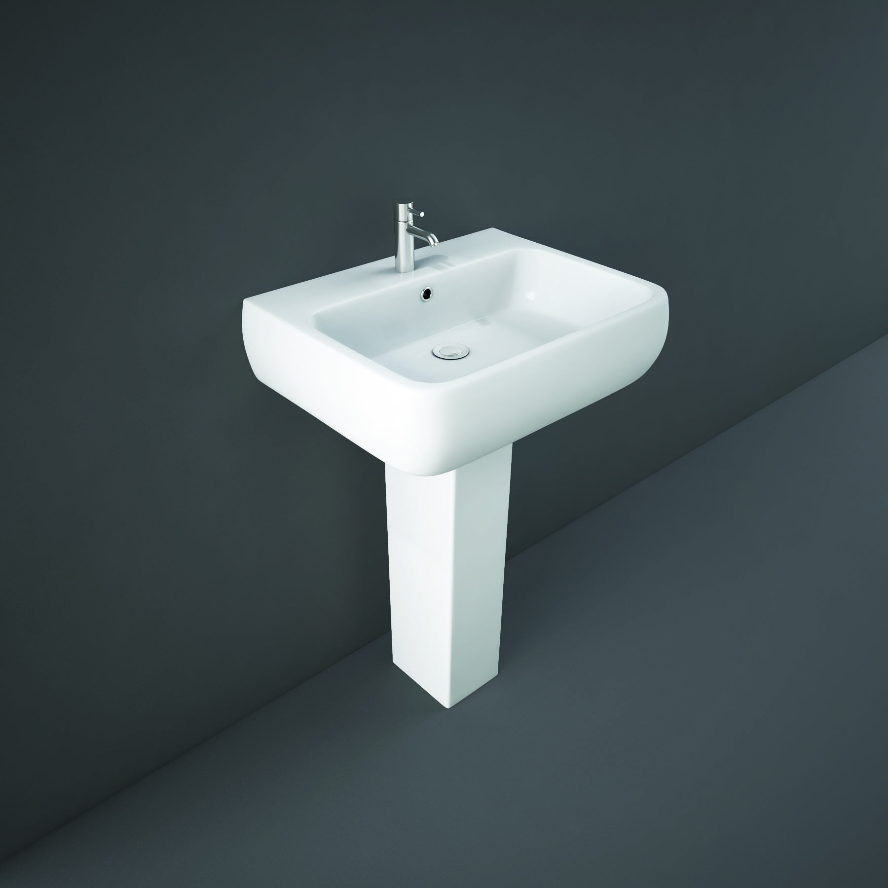 RAK Metropolitan Full Pedestal for 52cm Basin