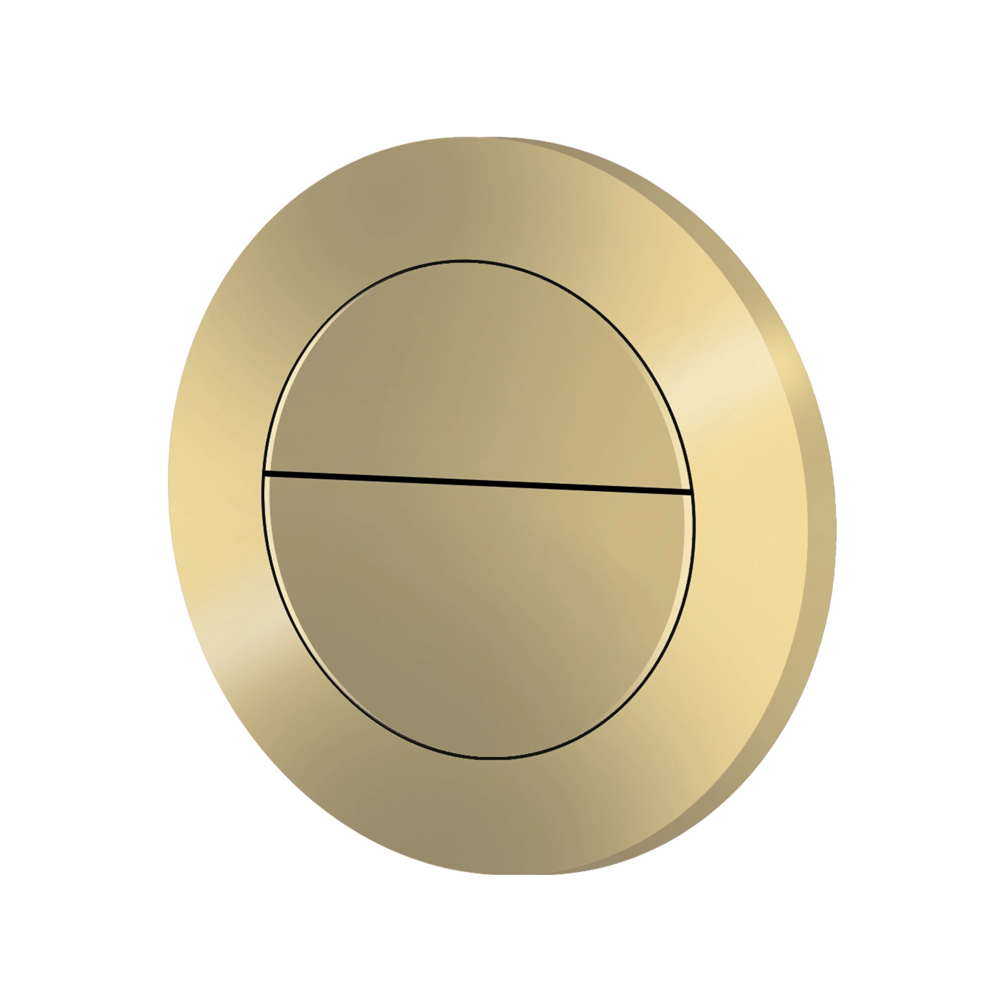 Aero CC WC Flush Button Brushed Brass