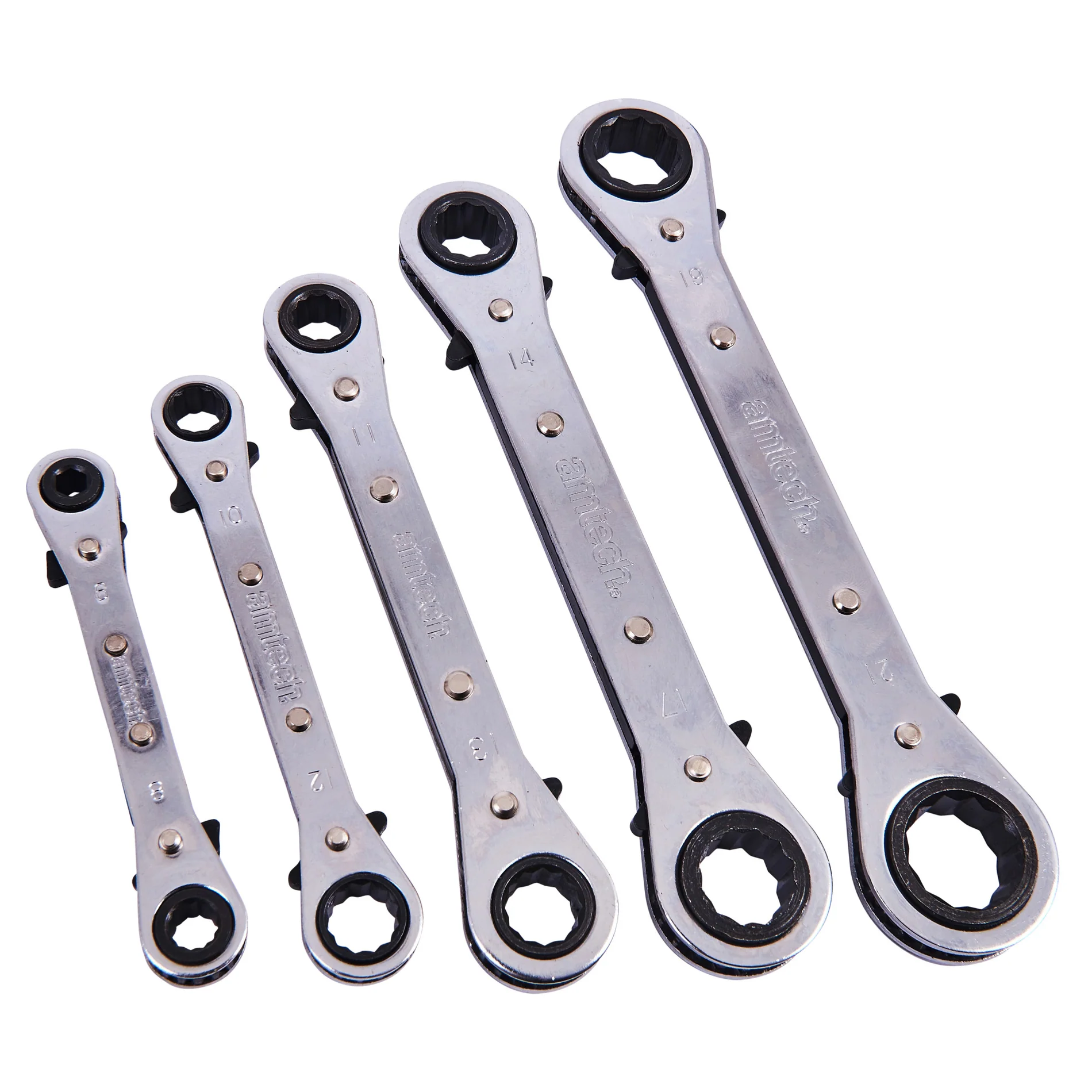 5 Piece Ring Ratchet Spanner Set