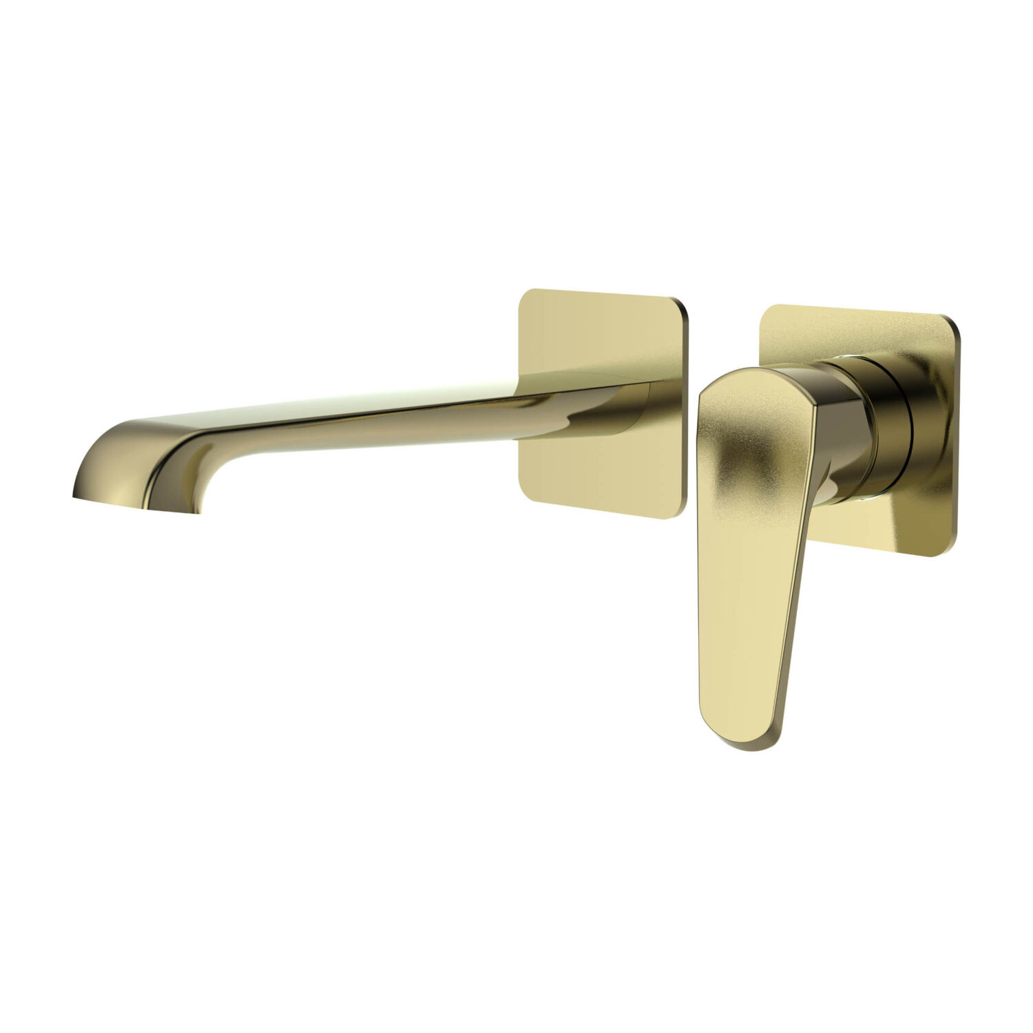 Montana Wall Mounted Basin Mixer Brushed brass