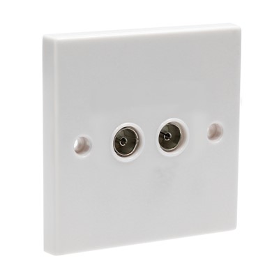 TV Socket 2 Gang
