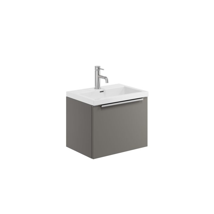Scudo Muro Plus Wall Hung Vanity Unit, Dust Grey — 500mm