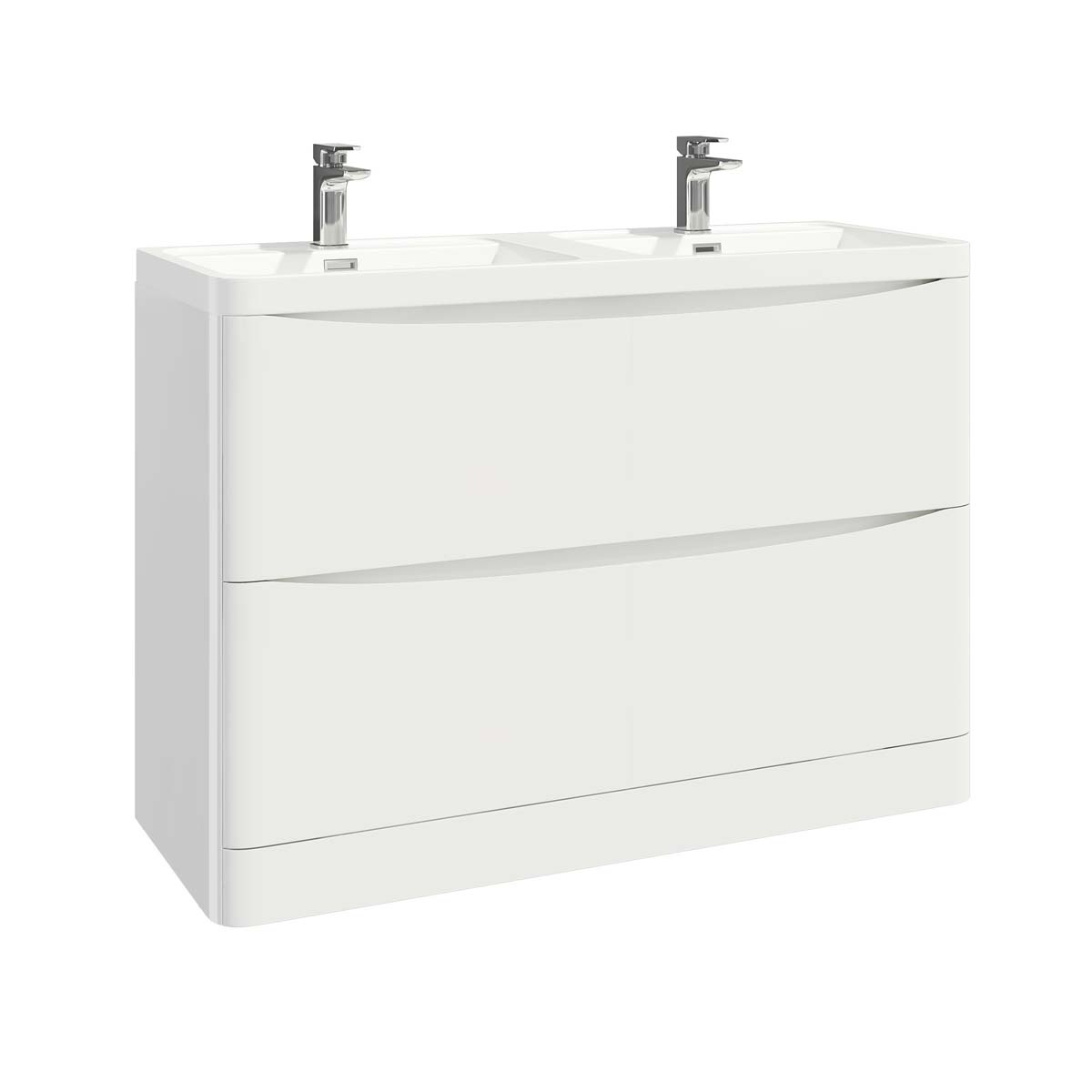 Bella 1200 Floor Cabinet - High Gloss White