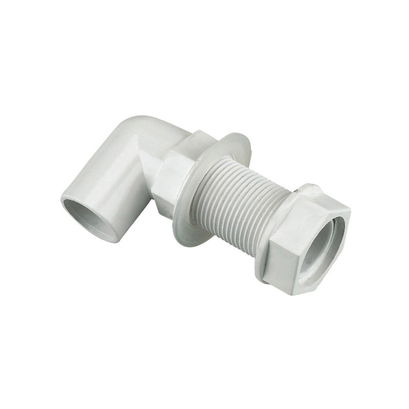 21.5mm Overflow Bent Tank Connector White