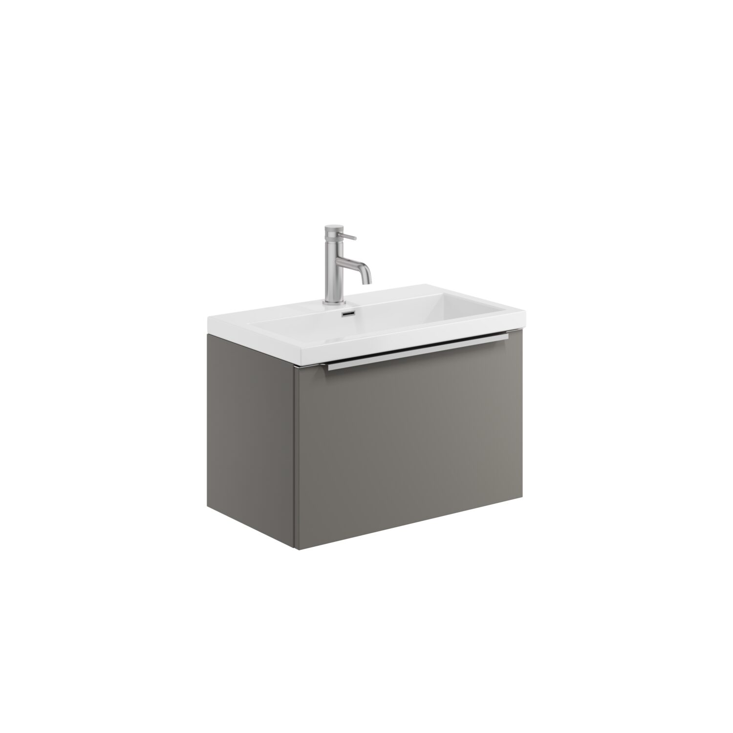 Muro 600 Basin Wall Cabinet - Dust Grey