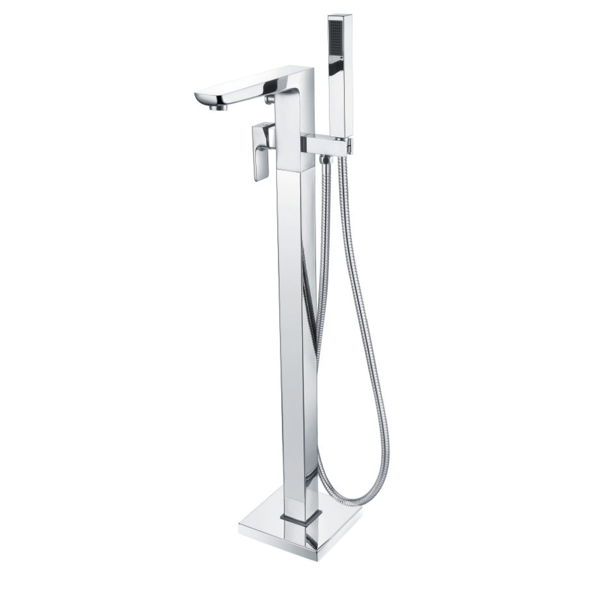 Muro Freestanding Bath Shower Mixer Chrome