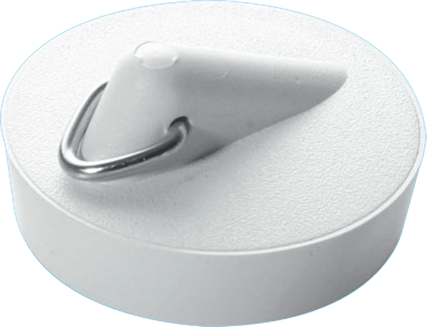 McAlpine 1½" White PVC Plug With Triangle