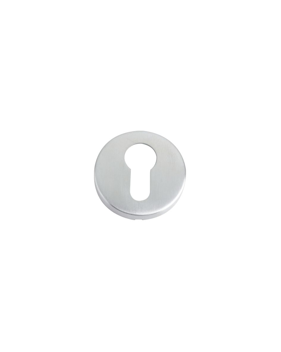 Euro Profile Escutcheon - 52mm Dia - Grade 201 Satin Stainless