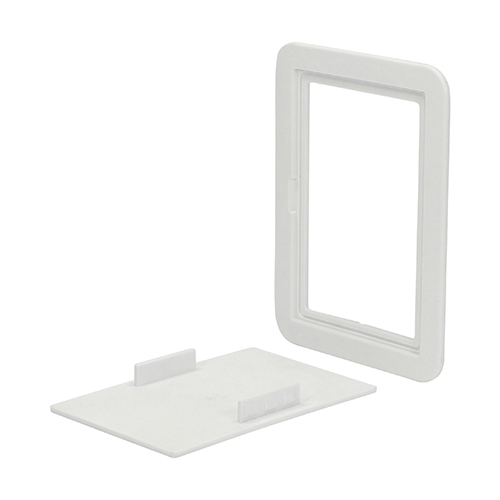 Timloc Access Panel - Plastic - Clip Fit - White 115 x 165