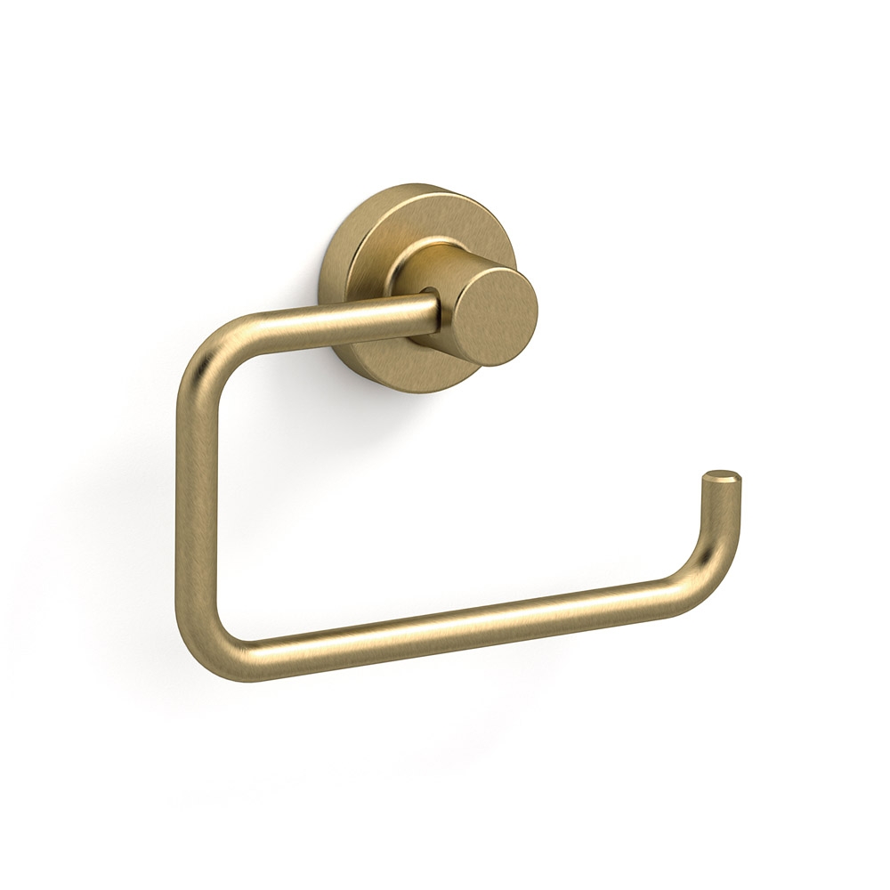 Tecno Project Open Toilet Roll Holder - Brushed Brass