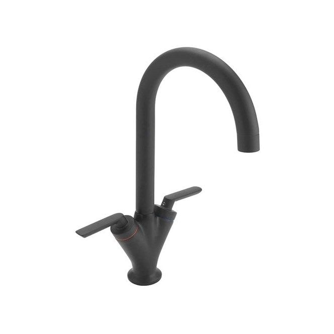 Coda Lever Monoblock Sink Mixer Black