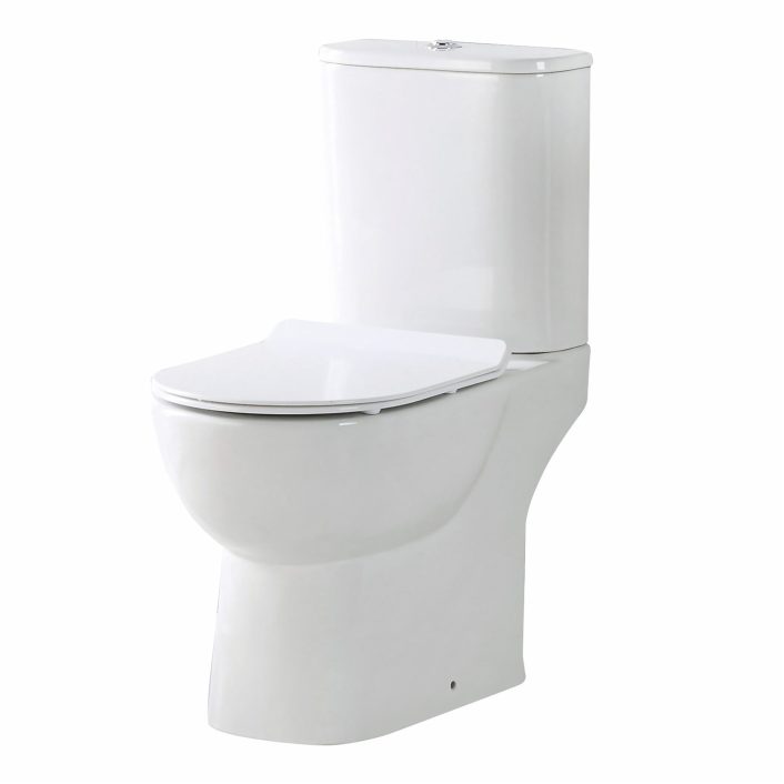Scudo Belini 430mm Rimless Open Back Close Coupled WC Pan