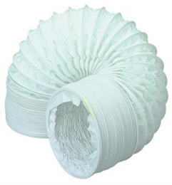 Domus 125mm Flexible PVC Ventilation Hose 6m – Extractor Duct