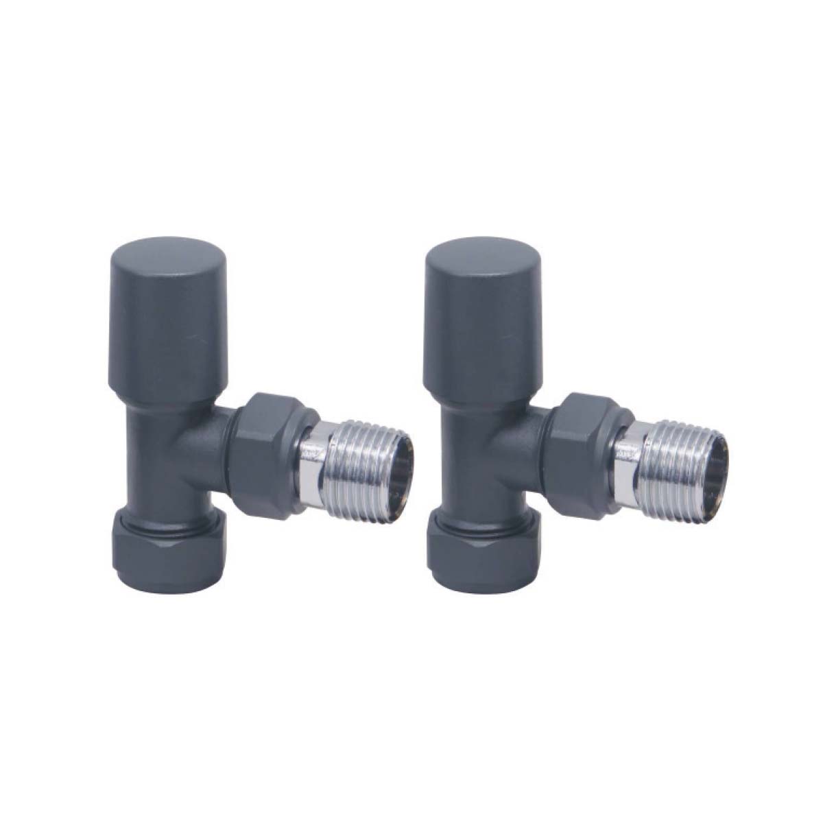 Towel Rail Valves Angled (Pair) Anthracite