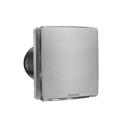 4 inch Decorative Extractor Fan with timer - Stainless Steel